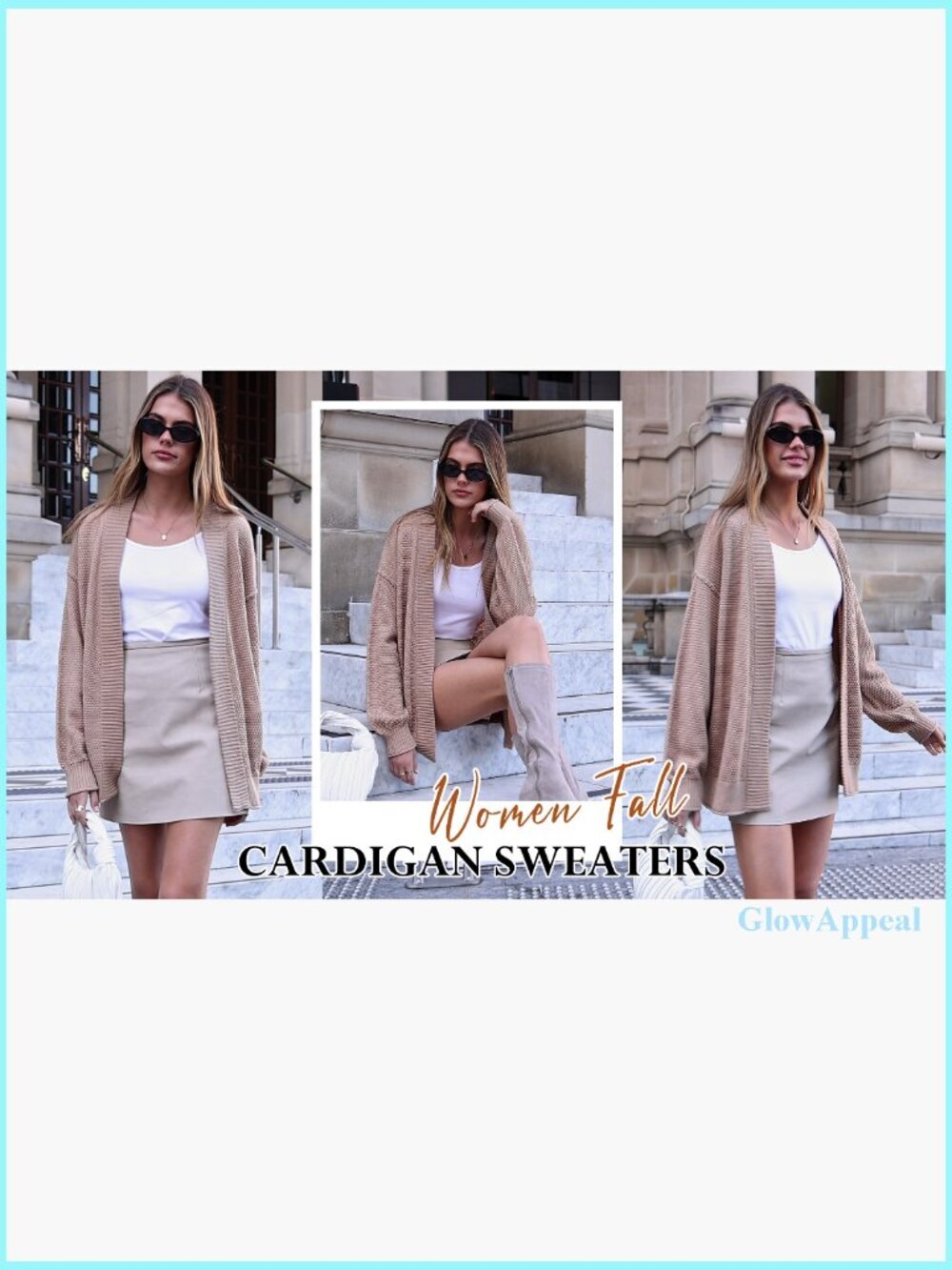 Oversized V-Neck Cardigan Sweater, Lightweight Knit, Loose Fit, Long Sleeve - Picture 7 of 7